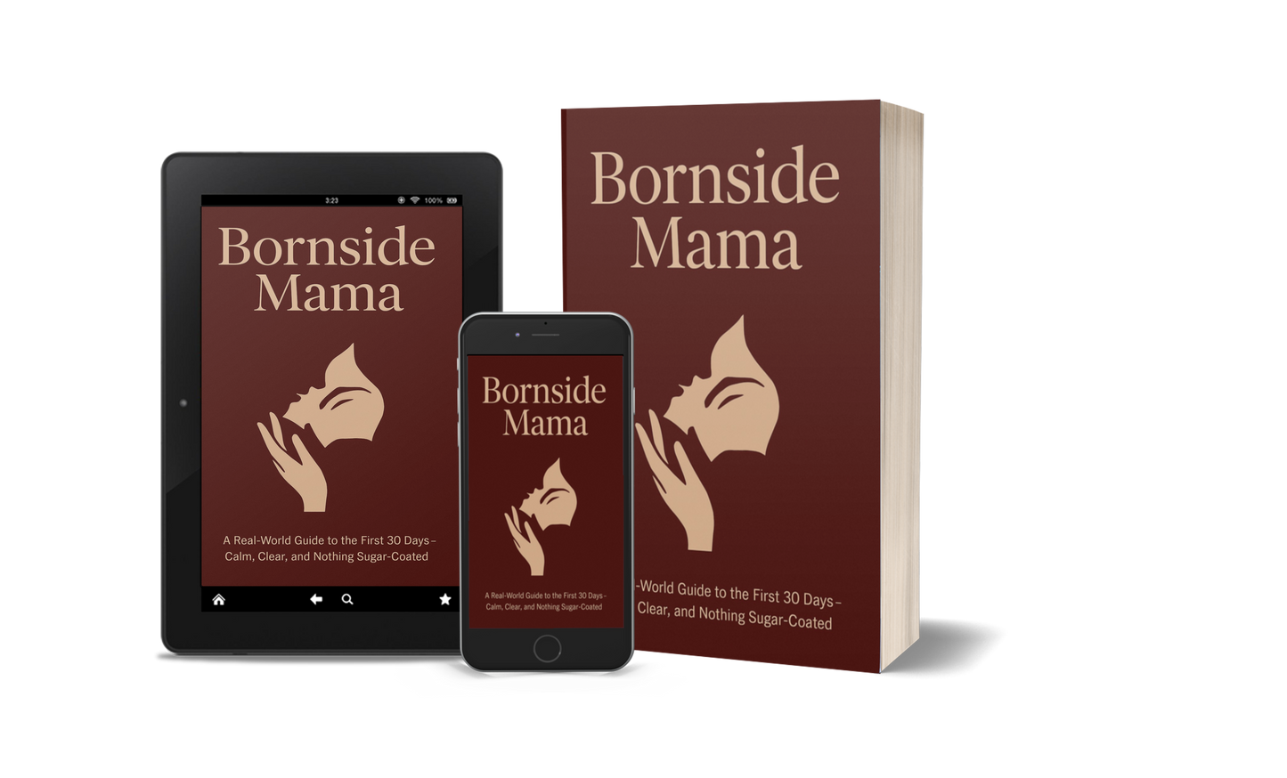 Bornside Mama book, phone and tablet cover