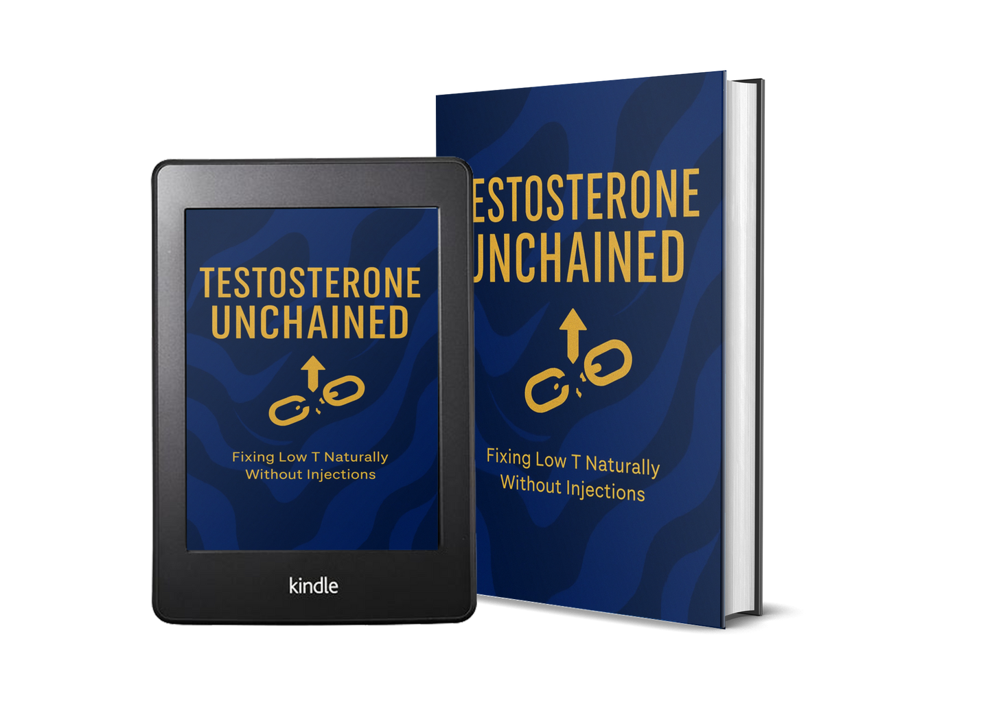 Testosterone Unchained book and tablet cover