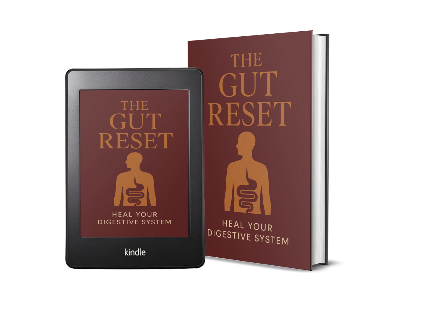 The Gut Reset book and tablet cover