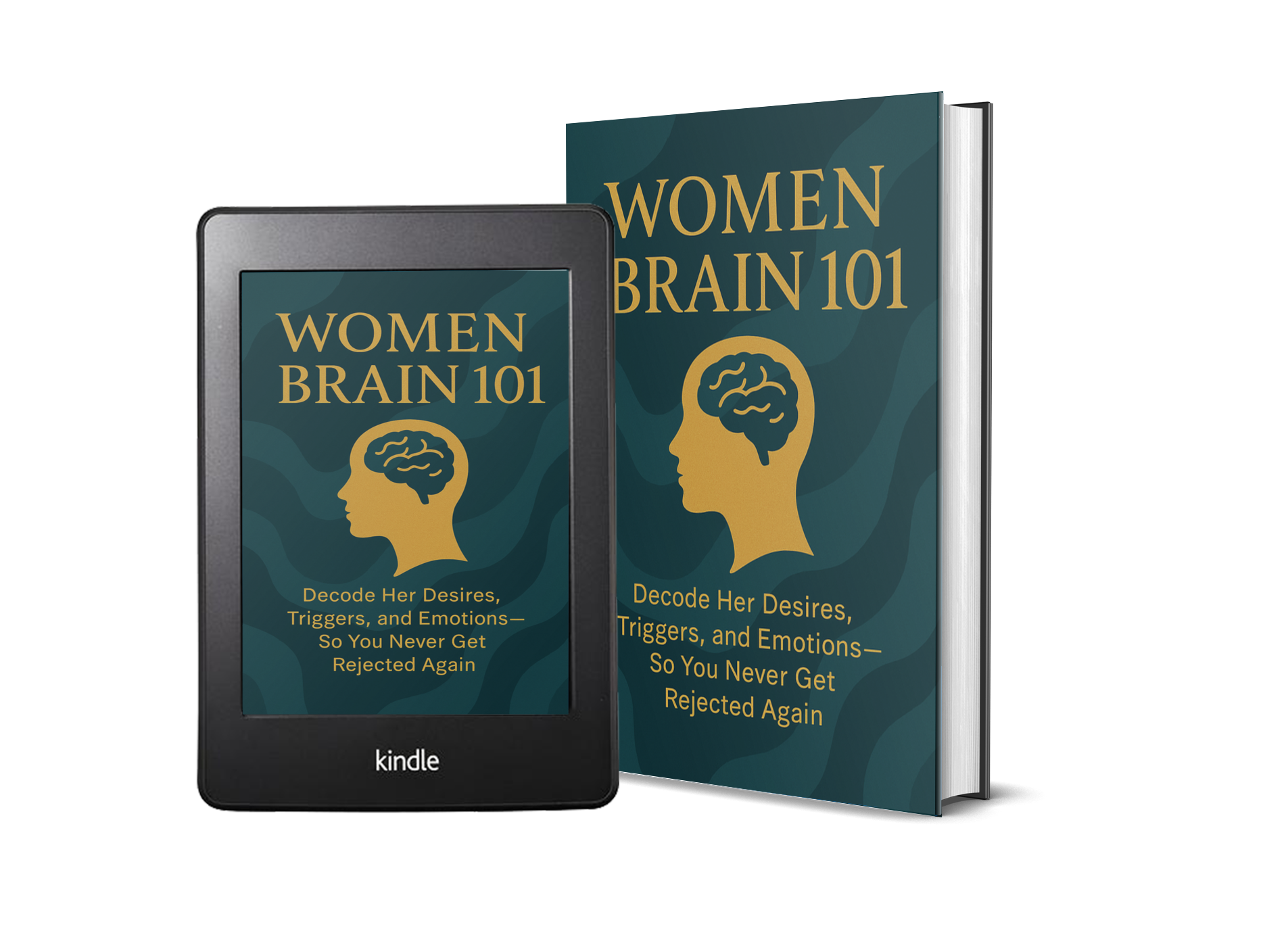 women brain 101 book and tablet cover