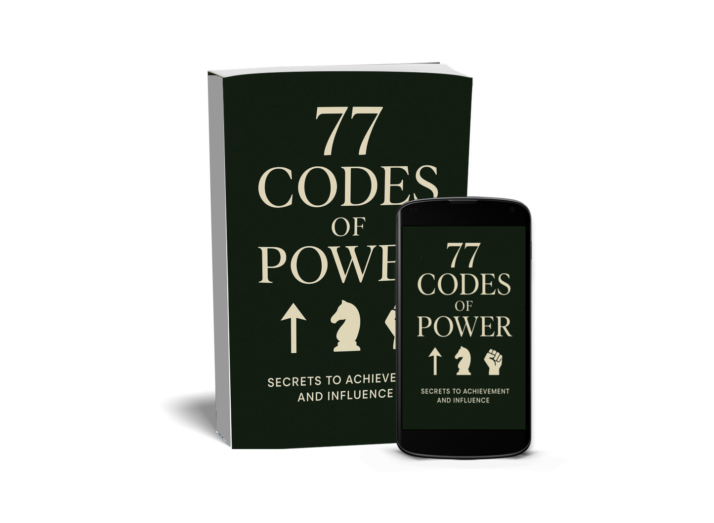 77 Codes of Power book and phone cover