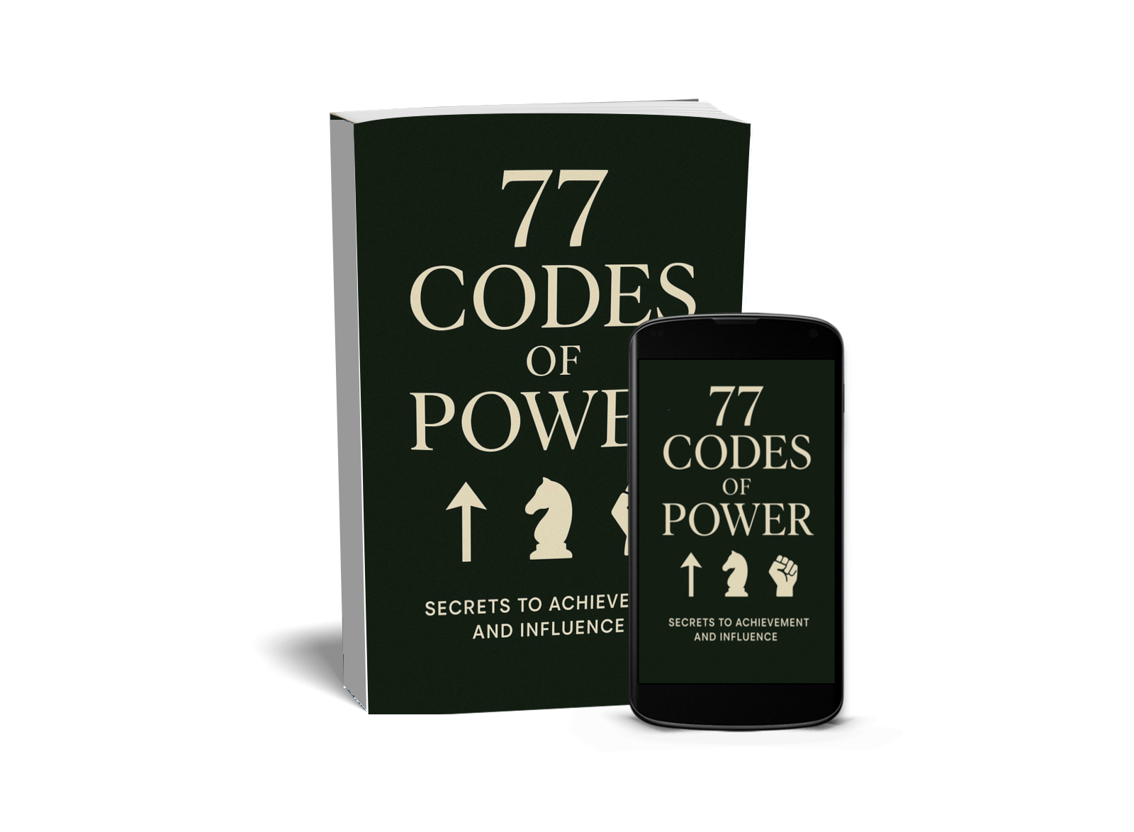 77 Codes of Power book and phone cover