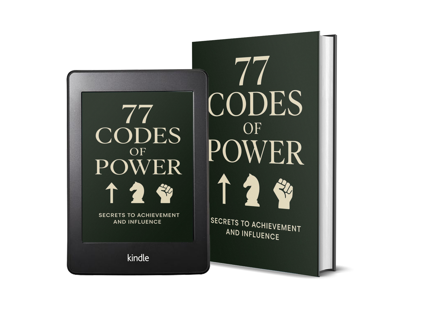 77 Codes of Power book and tablet cover

