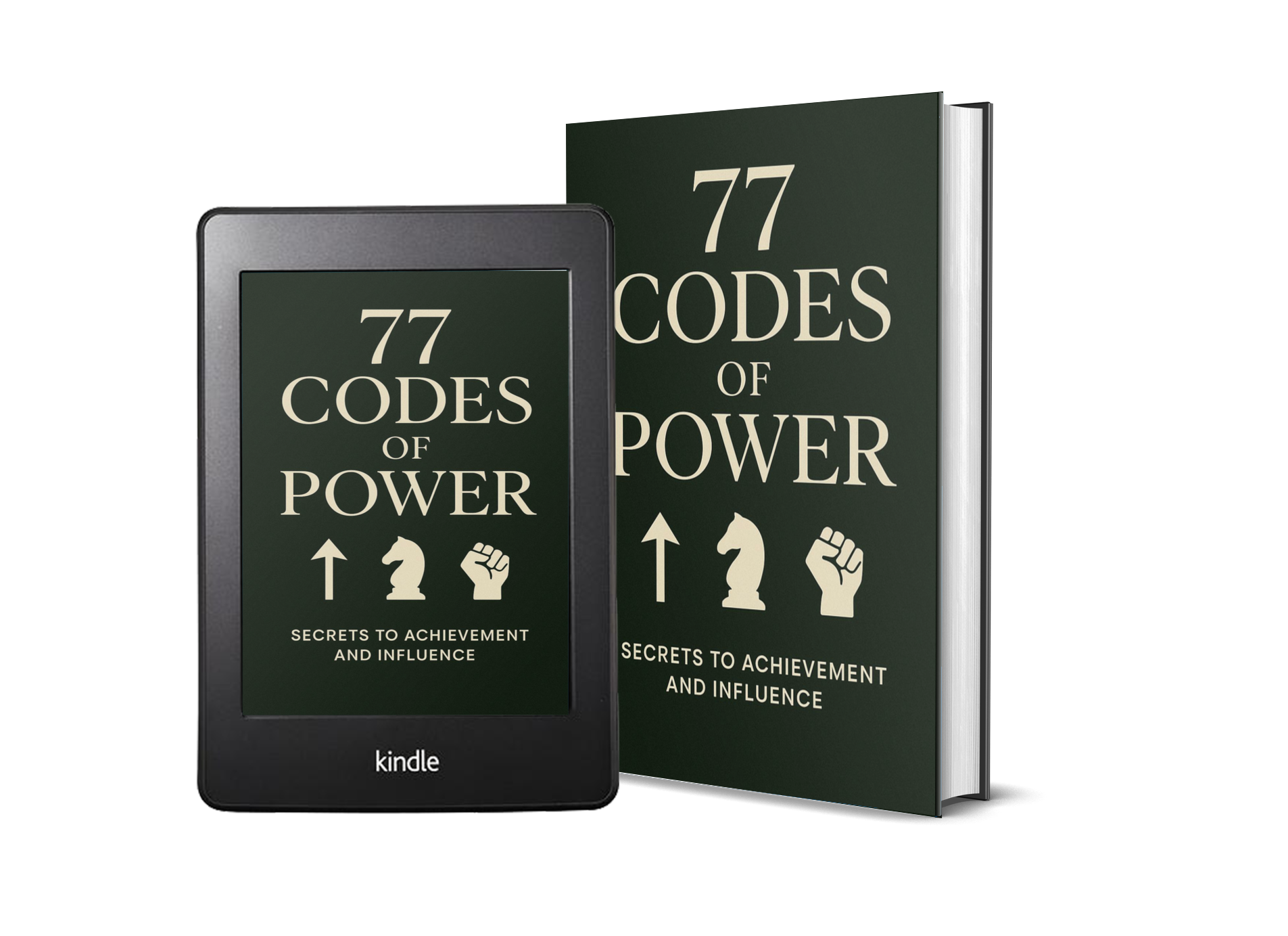 77 Codes of Power book and tablet cover
