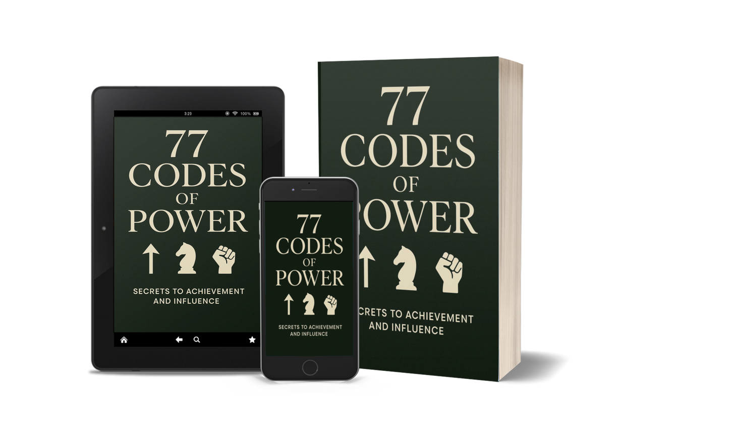 77 Codes of Power book, phone and tablet cover