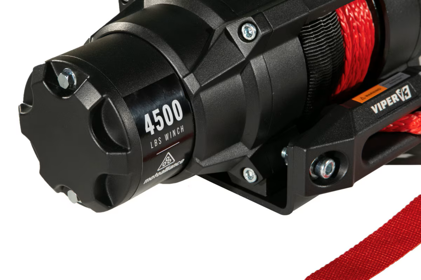 MotoAlliance Viper UTV Winch V3 Standard Spool 4500lbs New - V34500_BL