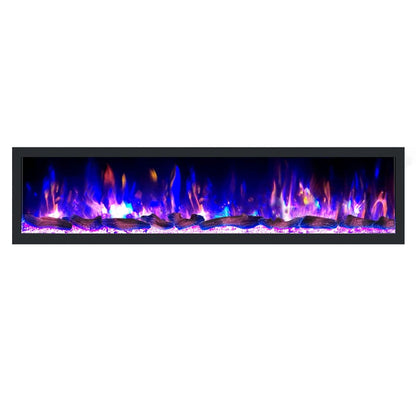 Dynasty Cascade 82'' Recessed Linear Electric Fireplace - DY-BTX82