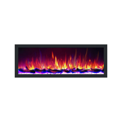 Dynasty Cascade 74'' Recessed Linear Electric Fireplace - DY-BTX74