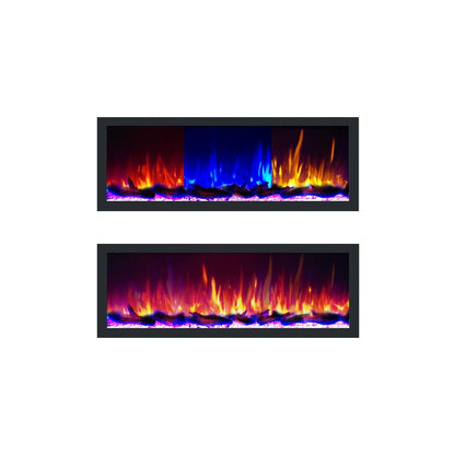 Dynasty Cascade 52'' Recessed Linear Electric Fireplace - DY-BTX52