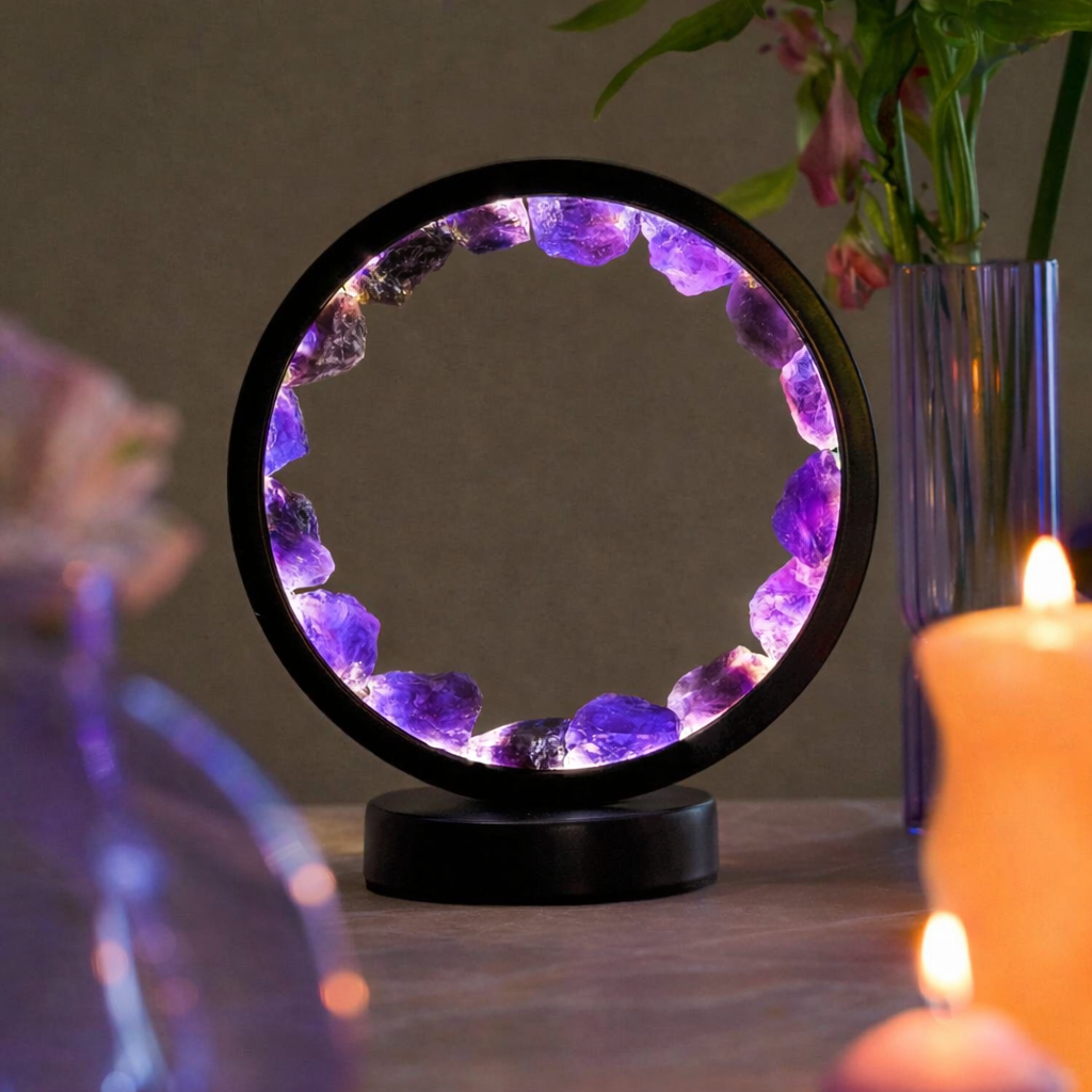 Stress Less, Sleep More – Amethyst Healing Lamp