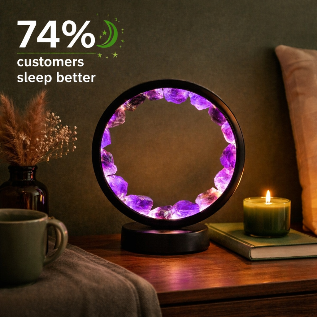 Stress Less, Sleep More – Amethyst Healing Lamp