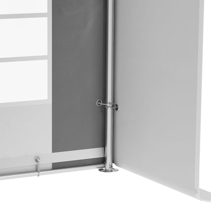 Outsunny 20' x 33' Heavy-duty Large Wedding Tent, Outdoor Carport Garage Party Tent with Sidewall, Gray - 84C-513V01GY