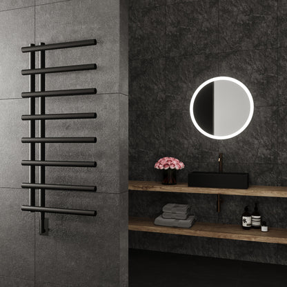 Paris Mirror Hemera Wall Mounted Electric Towel Warmer in Black - HEMEBLK08