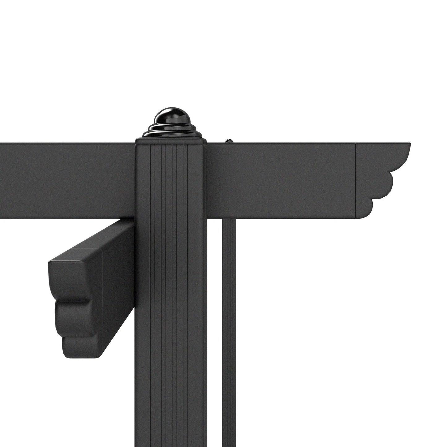 Outsunny 13' x 13' Aluminum Retractable Pergola Canopy, for Garden Patio Backyard Deck, Gray - 84C-567V00GY