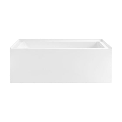Char-Griller  Voltaire 60 x 30 Skirted Left Drain Soaking Apron Bathtub in Glossy White with I - 1769844548468_974